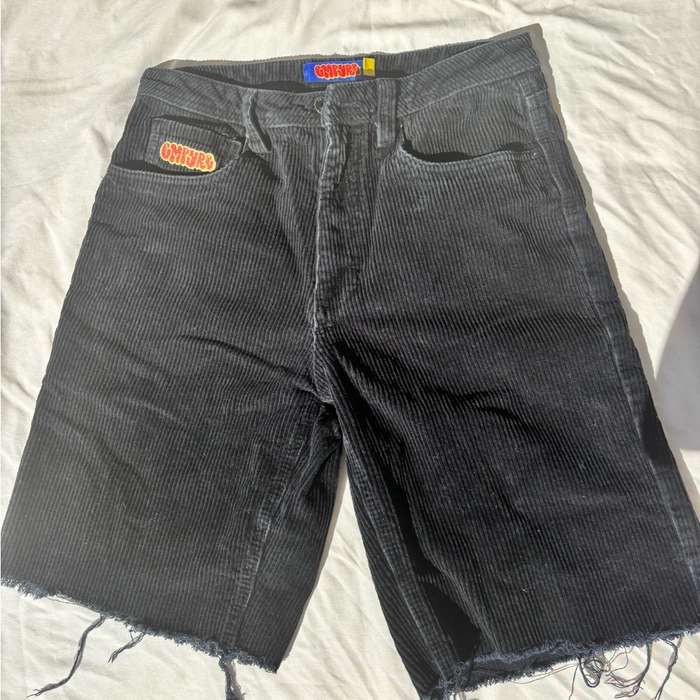 Empyre Black Corduroy Shorts